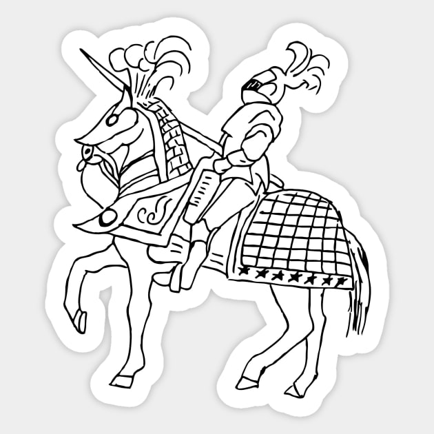 Ancient Knight Sticker by psanchez